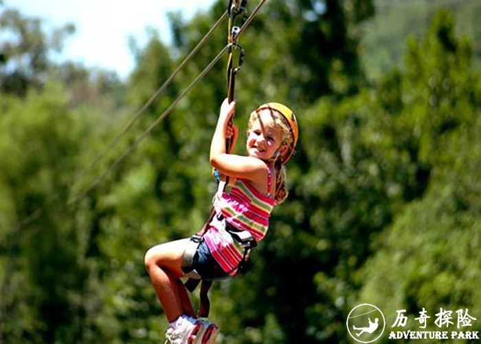 儿童滑索设备价格游乐场空中飞人设备厂家 历奇探险专业安装建设