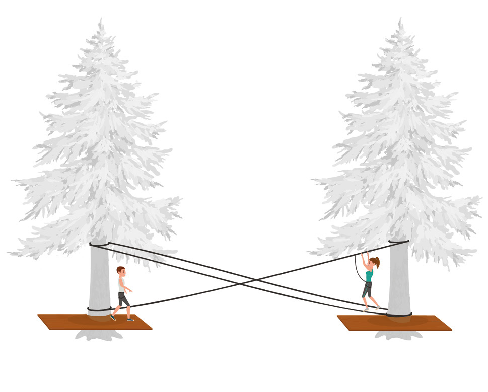 冒险公园 攀爬障碍 查理·查普林