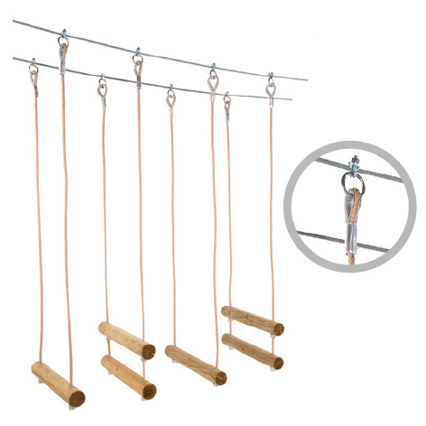 冒险公园 悬挂障碍 天堂的阶梯