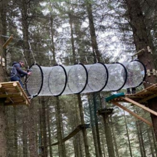 探险公园 悬挂障碍 时空隧道