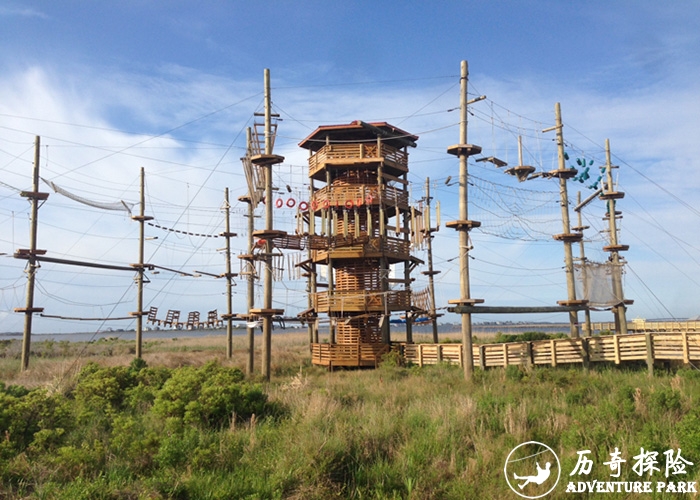 高空网阵大型户外游乐设备 步步惊心滑索飞人 绳网攀爬厂家历奇探险